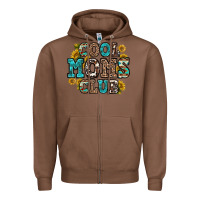 Chestnut cool moms club Zipper Hoodie - Zillion Design Studio