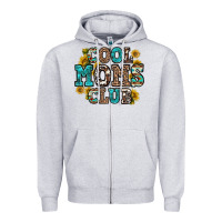 Heather Grey cool moms club Zipper Hoodie - Zillion Design Studio