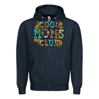 Navy cool moms club Zipper Hoodie - Zillion Design Studio