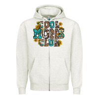 Oatmeal Heather cool moms club Zipper Hoodie - Zillion Design Studio