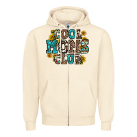 Sandshell cool moms club Zipper Hoodie - Zillion Design Studio