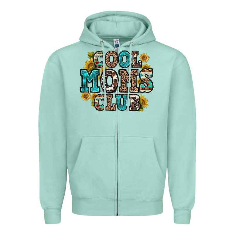 Cool Moms Club Zipper Hoodie by Zillion Design Studio | Teevron