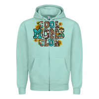 Seafoam cool moms club Zipper Hoodie - Zillion Design Studio