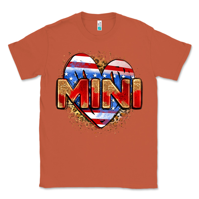 American Mini Heart Classic Tee by Zillion Design Studio | Teevron
