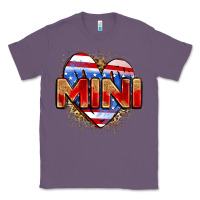 Lavender American mini heart Classic Tee - Zillion Design Studio
