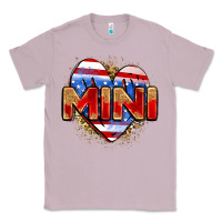 Lilac American mini heart Classic Tee - Zillion Design Studio