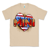 Mushroom American mini heart Classic Tee - Zillion Design Studio