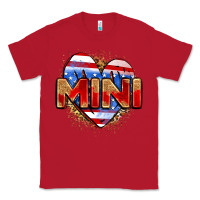 Red American mini heart Classic Tee - Zillion Design Studio