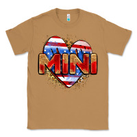 Toasted Coconut American mini heart Classic Tee - Zillion Design Studio