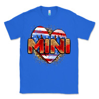 True Royal American mini heart Classic Tee - Zillion Design Studio