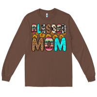 Chestnut blessed mom Long Sleeve Tee - Zillion Design Studio