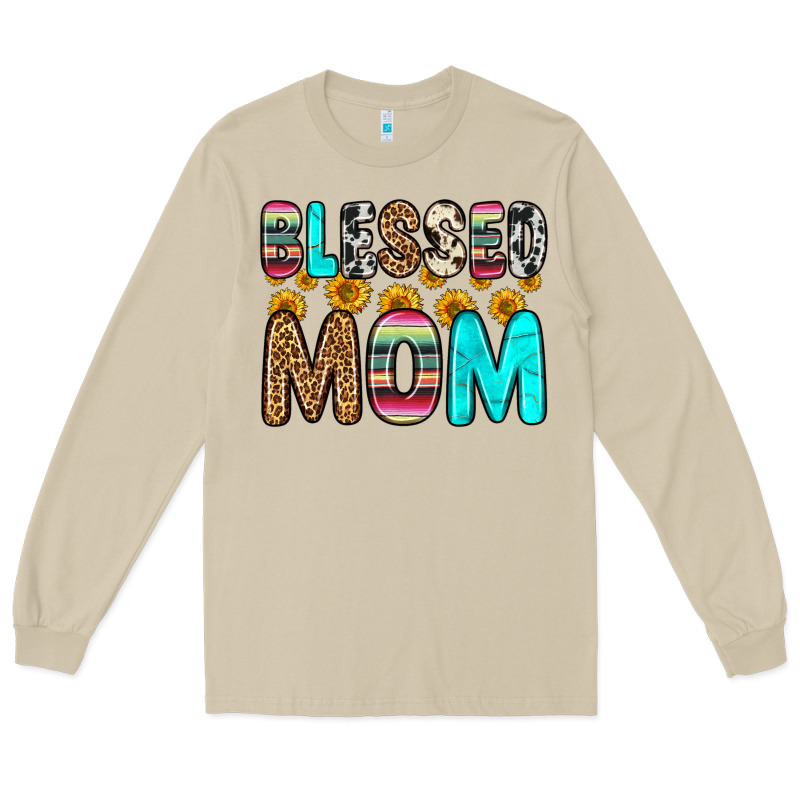 Blessed Mom Long Sleeve Tee by Zillion Design Studio | Teevron