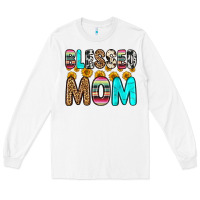 White blessed mom Long Sleeve Tee - Zillion Design Studio
