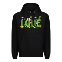 Black st patricks love nurse Premium Hoodie - MaliasSmallBusiness