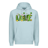 Blue Mist st patricks love nurse Premium Hoodie - MaliasSmallBusiness