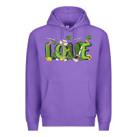 Purple st patricks love nurse Premium Hoodie - MaliasSmallBusiness