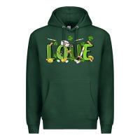 Sports Green st patricks love nurse Premium Hoodie - MaliasSmallBusiness