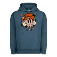 Pigment Midnight Navy basketball game day Urban Hoodie - MaliasSmallBusiness