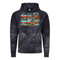 Cloud Black serape cowhide sunflower background Vintage Hoodie - AdoDesignShop