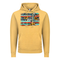 Vintage Mustard serape cowhide sunflower background Vintage Hoodie - AdoDesignShop