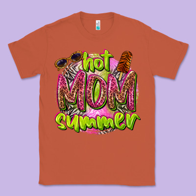 Hot Mom Summer Classic Tee Designed By Texasbilliewilder