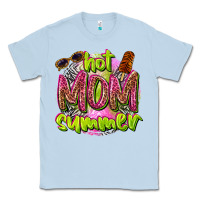 Dusty Blue hot mom summer Classic Tee - texasbilliewilder