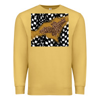 Antique Gold racing glitter leopard Premium Sweatshirt - JahusDesignShop