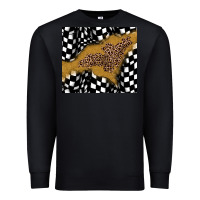 Black racing glitter leopard Premium Sweatshirt - JahusDesignShop