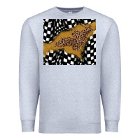 Heather Grey racing glitter leopard Premium Sweatshirt - JahusDesignShop