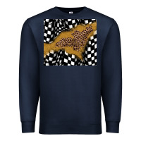Navy racing glitter leopard Premium Sweatshirt - JahusDesignShop