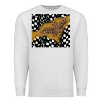 Oatmeal Heather racing glitter leopard Premium Sweatshirt - JahusDesignShop
