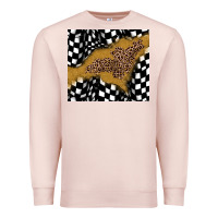 Pale Pink racing glitter leopard Premium Sweatshirt - JahusDesignShop