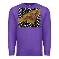 Purple racing glitter leopard Premium Sweatshirt - JahusDesignShop