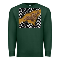 Sports Green racing glitter leopard Premium Sweatshirt - JahusDesignShop