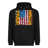 Black american realistic flag Heavyweight Hoodie - AdoDesignShop