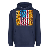 Navy american realistic flag Heavyweight Hoodie - AdoDesignShop