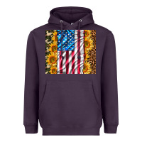 American Realistic Flag Heavyweight Hoodie | Teevron