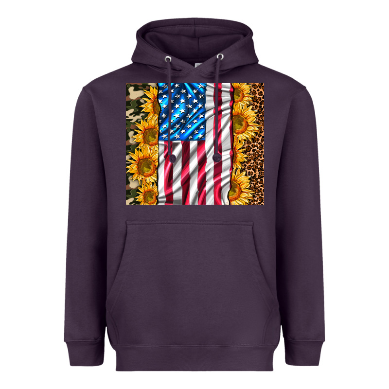 American Realistic Flag Heavyweight Hoodie by AdoDesignShop | Teevron