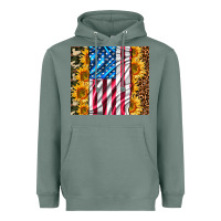 Sage american realistic flag Heavyweight Hoodie - AdoDesignShop