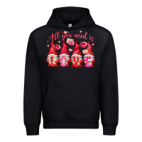 Black all you need is love Urban Hoodie - NancyCooperArtShop