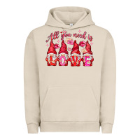 Pigment French Oak all you need is love Urban Hoodie - NancyCooperArtShop