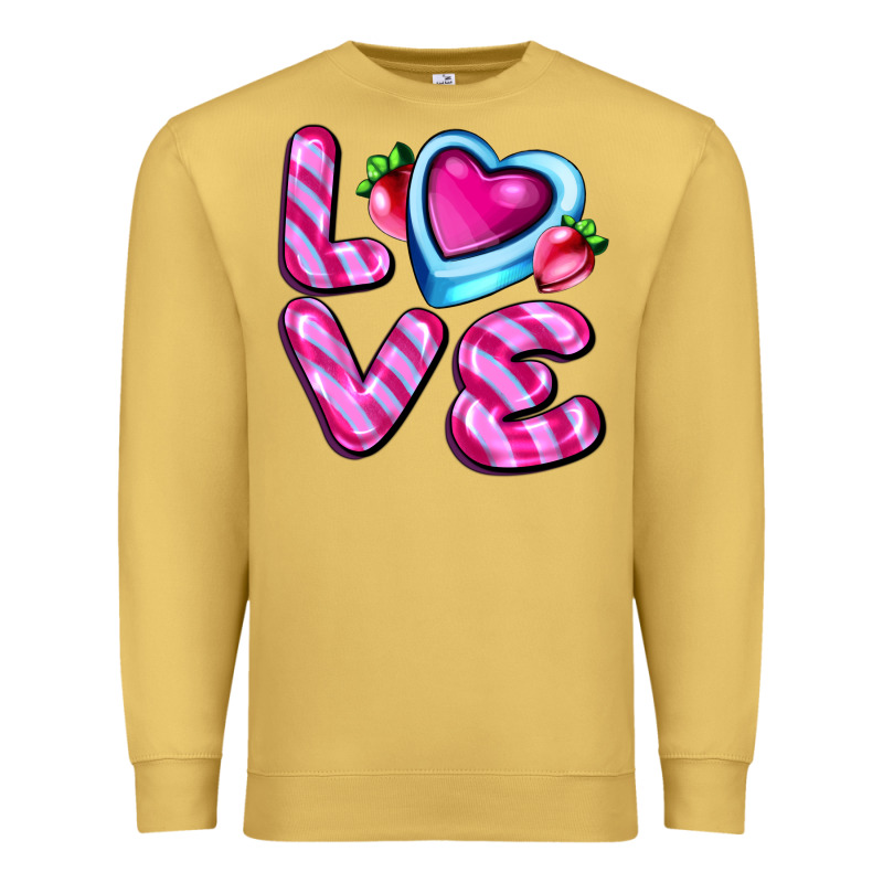 Love With Strawberry Candy Premium Sweatshirt by AdoDesignShop | Teevron
