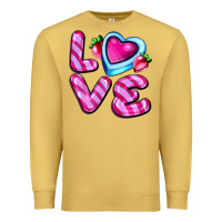 Antique Gold love with strawberry candy Premium Sweatshirt - AdoDesignShop
