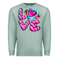 Seafoam love with strawberry candy Premium Sweatshirt - AdoDesignShop