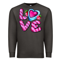 Smoke love with strawberry candy Premium Sweatshirt - AdoDesignShop