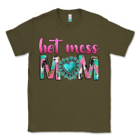 Army Green hot mess mom Classic Tee - texasbilliewilder
