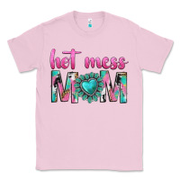 Bubblegum Pink hot mess mom Classic Tee - texasbilliewilder