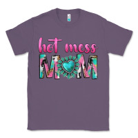 Lavender hot mess mom Classic Tee - texasbilliewilder