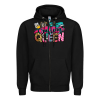 Black crafting queen Zipper Hoodie - Zillion Design Studio