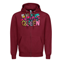 Burgundy crafting queen Zipper Hoodie - Zillion Design Studio